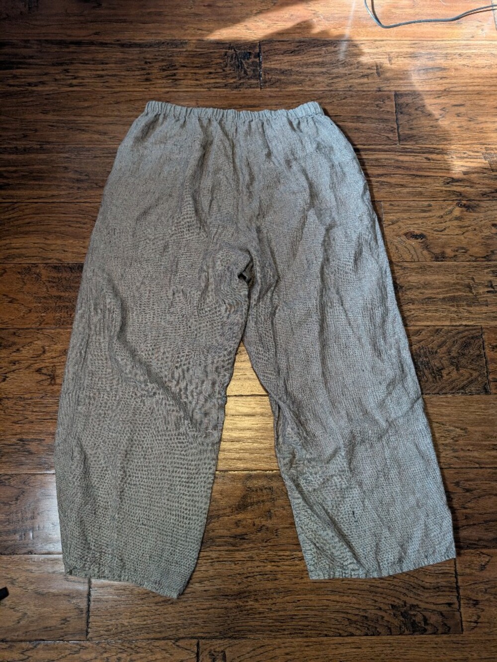 FLAX By Jeanne Englehart Wide Leg Crop Pants - Picture 2 of 7